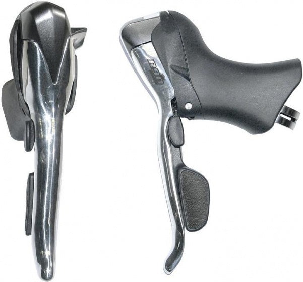 remgreepverstellers STR90 2x9 speed zilver/zwart