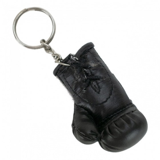 mini bokshandschoenen sleutelhanger zwart