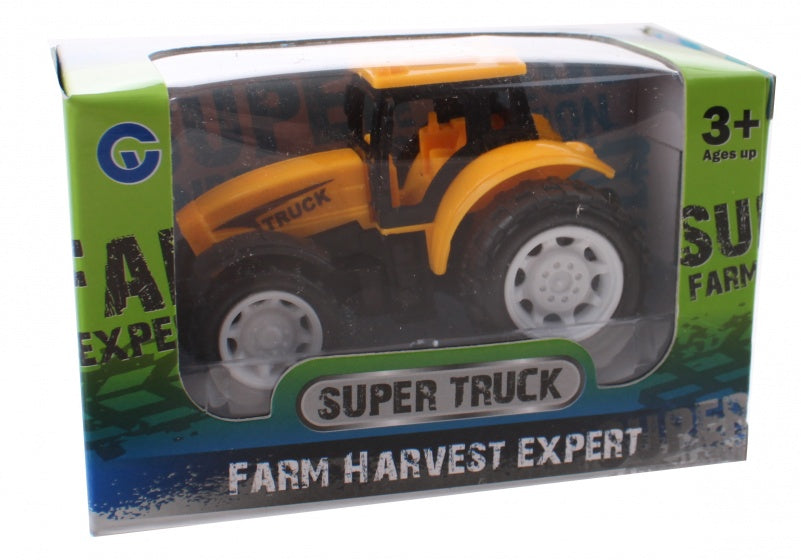 tractor Super Farm 9 cm geel
