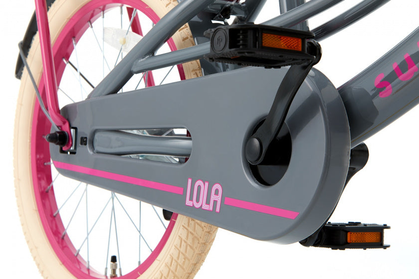 Lola 18 Inch 28 cm Meisjes Terugtraprem Roze/Grijs