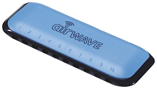 mondharmonica AW-1 10 tonen blauw/zwart (en)