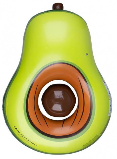 luchtbed avocado met pit 180 x 120 cm PVC groen