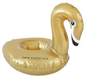Opblaasbare bekerhouder 18 cm Zwaan goud