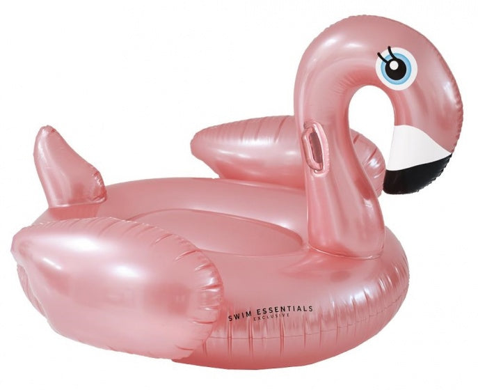 Opblaasdier XXL 150 x 115 cm Flamingo roze