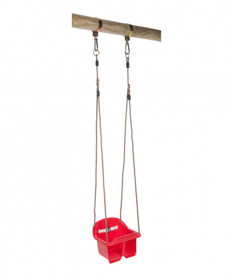 babyschommelzitje kunststof 36 x 18 cm rood