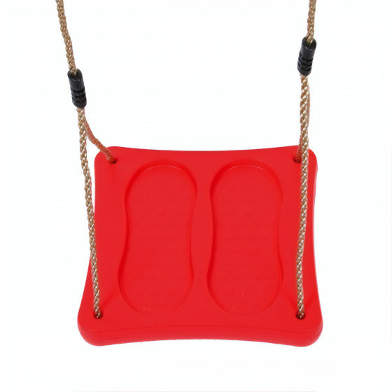 voetschommel 35 x 35 cm kunststof rood