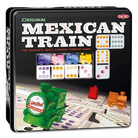 Domino spel Mexican Train in Tin Box
