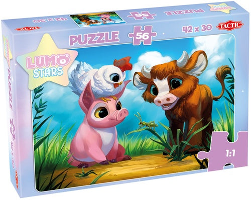 legpuzzel Lumo Stars karton junior 56 stukjes