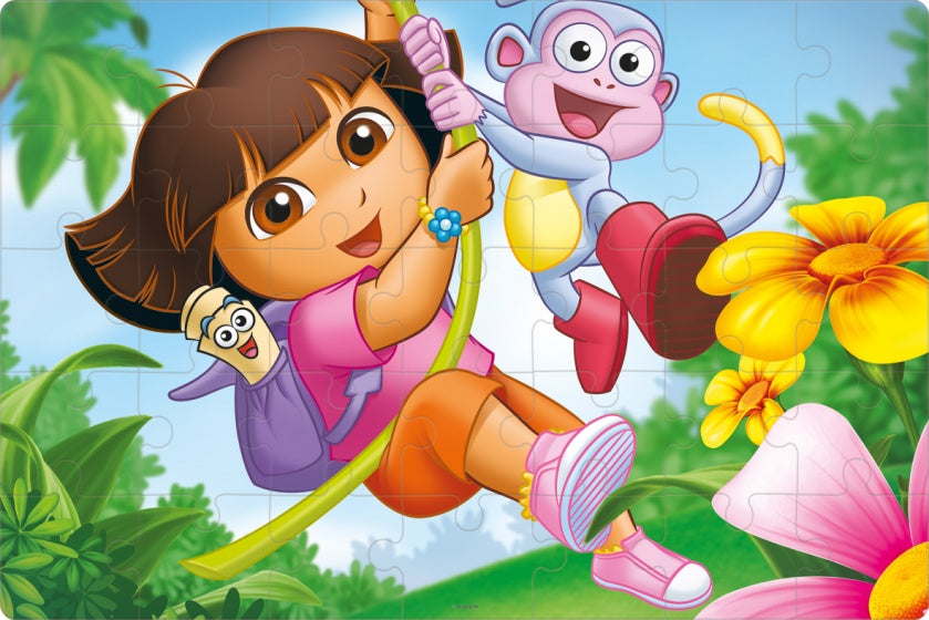 vloerpuzzel Dora junior karton 35 stukjes