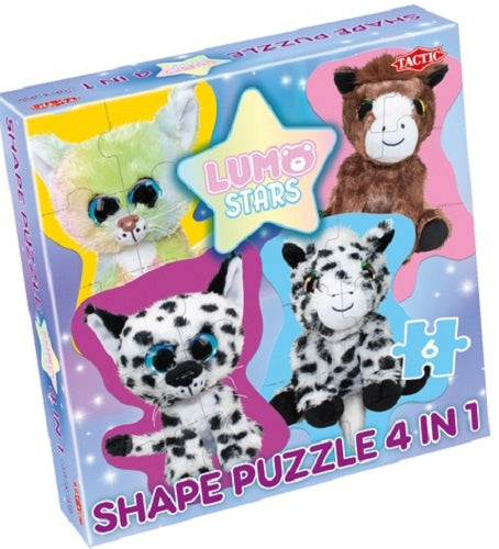 vormenpuzzel 4-in-1 Lumo Stars junior 6 stukjes