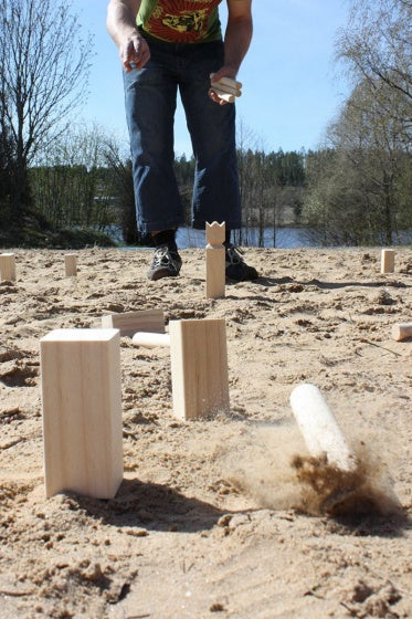 werpspel Kubb in Cardboard Box