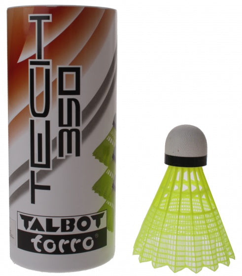badminton shuttles Tech 350 geel/groen 3 stuks