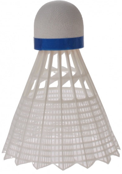 badminton shuttles Tech 350 wit/blauw 6 stuks