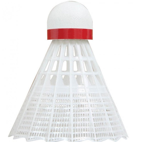 badminton shuttles Tech 450 wit/rood 6 stuks