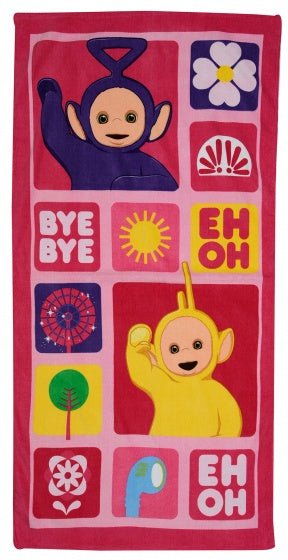 strandlaken Bye Bye roze junior 70 x 140 cm