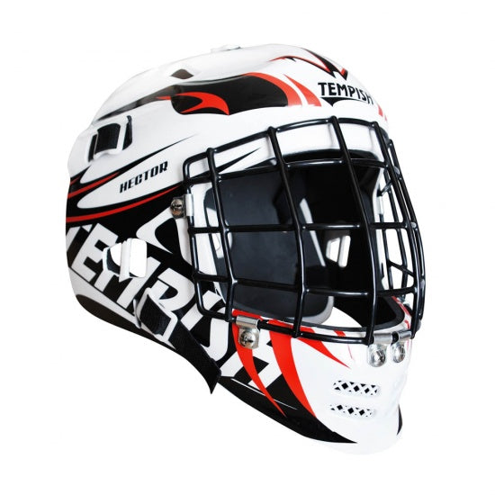 Hector Keeper masker senior wit/zwart/rood