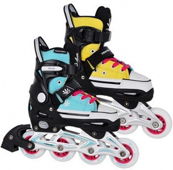Magic Rebel Inline Skates junior blauw/geel mt 29/32