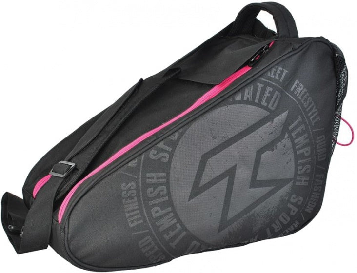 skate- en schaatstas Batarth 36 liter zwart/roze