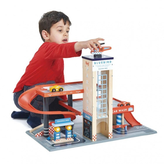 autogarage en werkplaats junior hout 5-delig
