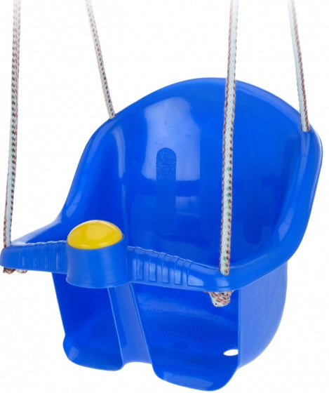 babyschommelzitje met touw 30 cm blauw