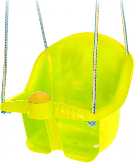 babyschommelzitje met touw 30 cm geel