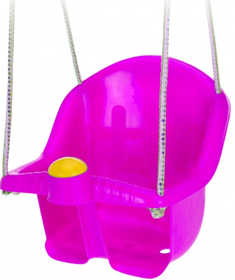 babyschommelzitje met touw 30 cm roze