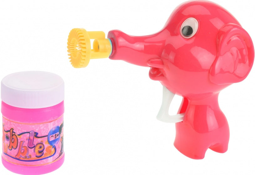 bellenblaas pistool olifant 11cm rood