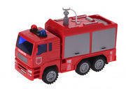 brandweerauto bluswagen jongens 25 cm rood