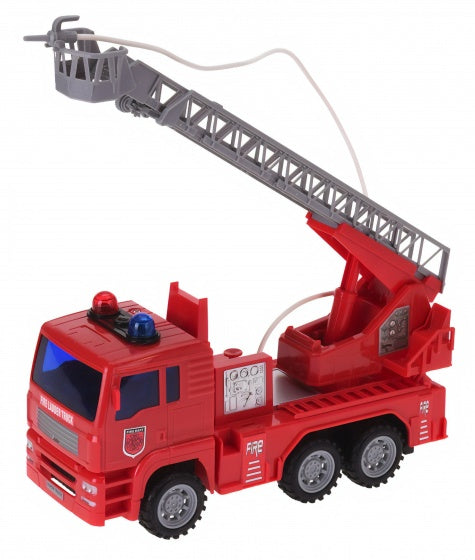 brandweerauto ladderwagen jongens 25 cm rood