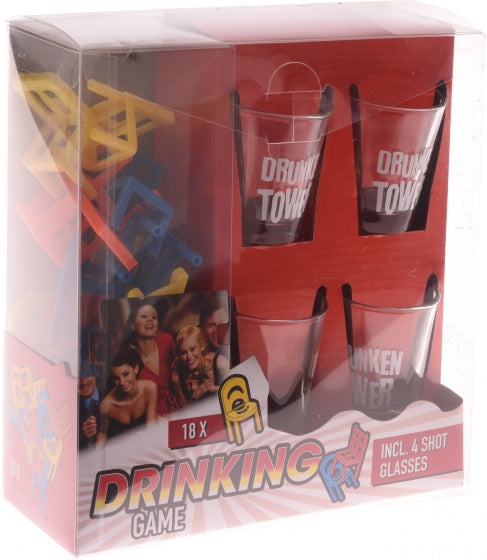 drinkspel stoelen stapelen 22-delig