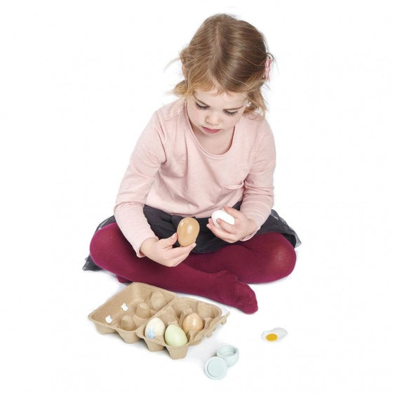 eierdoosje met 6 eieren junior 7-delig