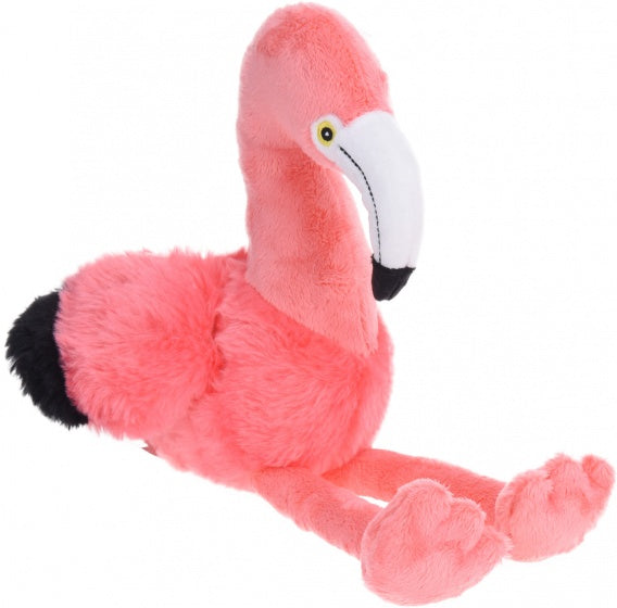 flamingoknuffel junior pluche 40 cm donkerroze