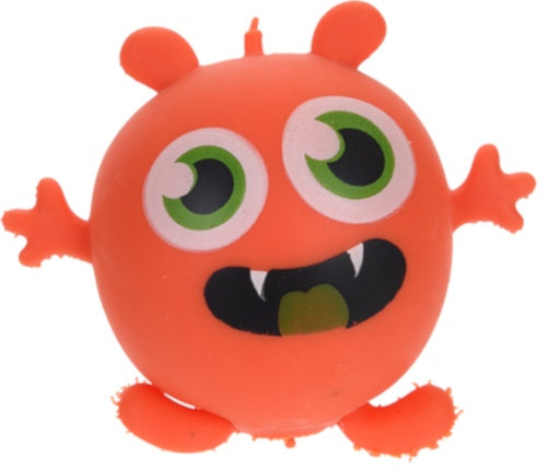 knijpfiguur Monster 7 cm oranje