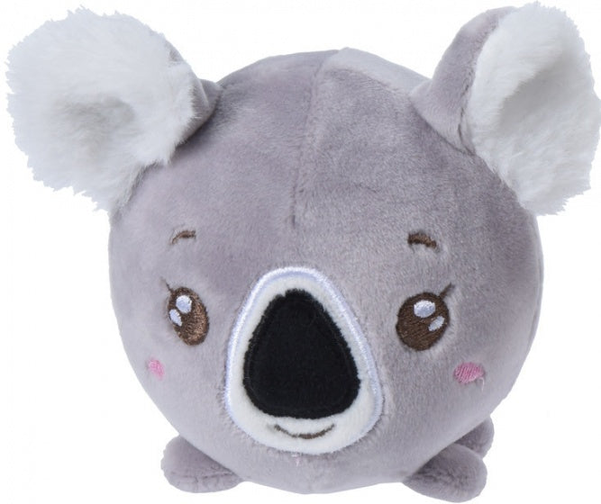 knijpspeelgoed bal koala 9 cm grijs