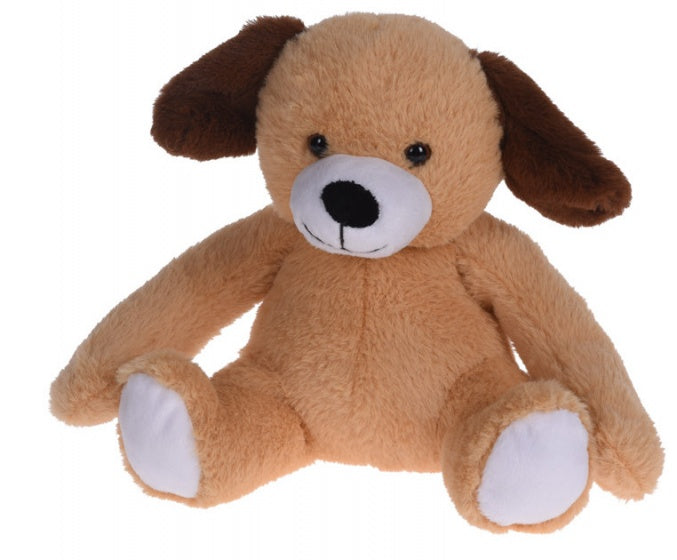 knuffelhond met magneten 22 cm bruin
