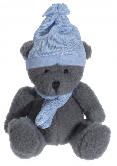 knuffelbeer blauw 17 cm