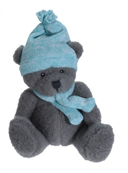 knuffelbeer turquoise 17 cm
