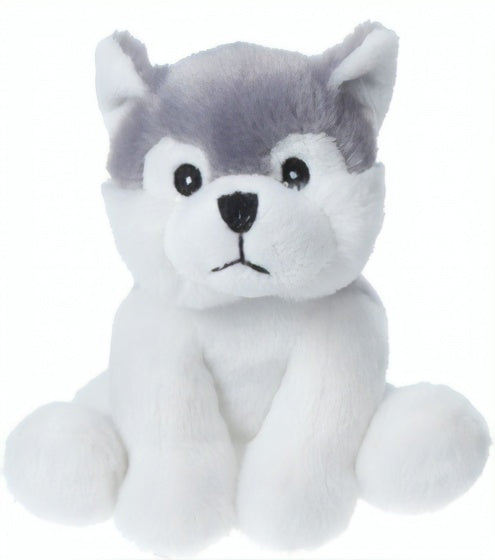 knuffelhond 14 cm wit