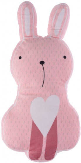 knuffelkussen konijn pluche 46 cm roze