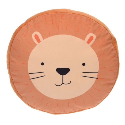 knuffelkussen leeuw 36 cm geel/oranje