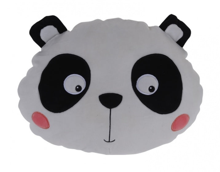 knuffelkussen panda wit 30 x 30 cm