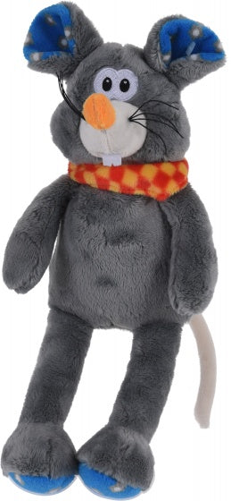 knuffelmuis 19 cm grijs