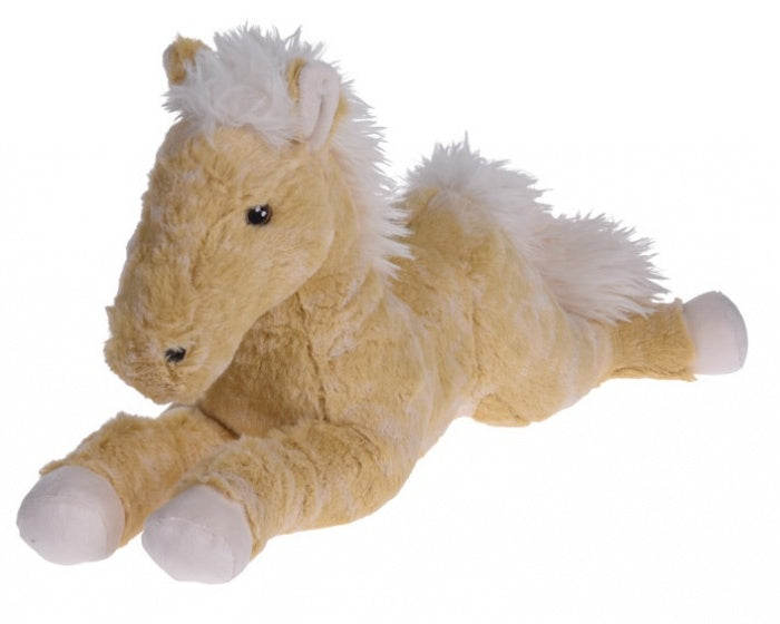 knuffelpaard blond 30 cm