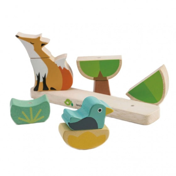 magneetpuzzel Vos hout junior 23 cm 9-delig