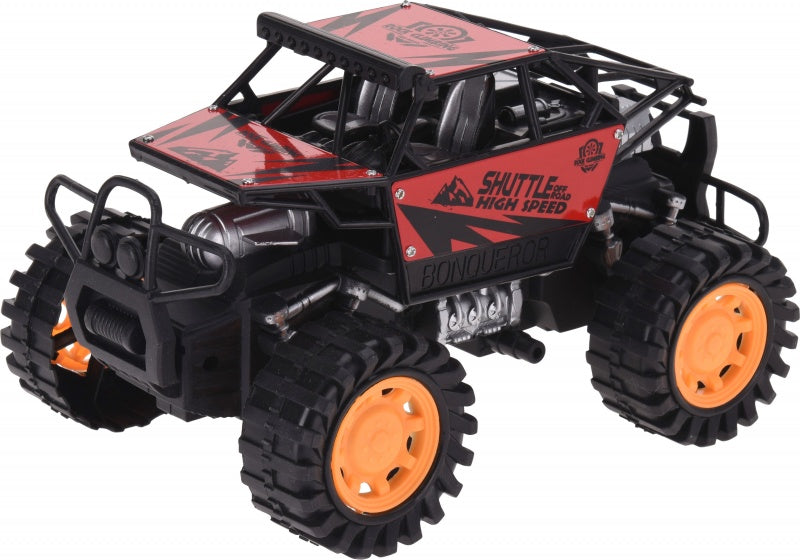 monstertruck frictie 20 cm rood