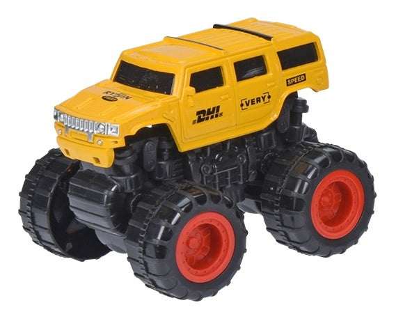 monstertruck geel 9 cm
