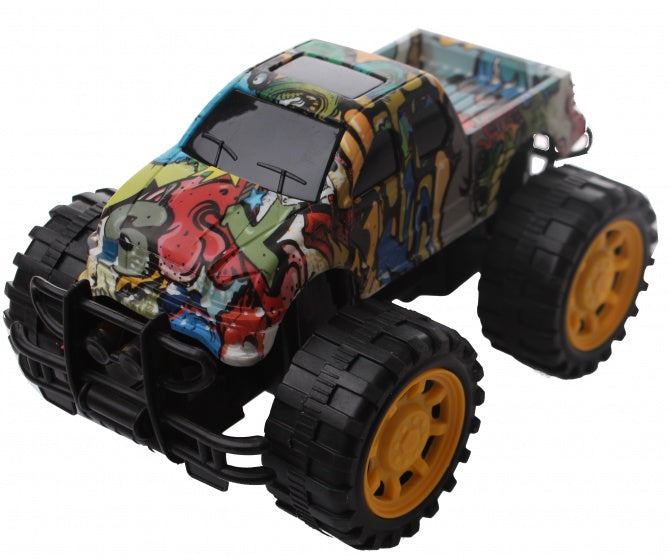 monstertruck Graffiti frictie 25 cm multicolor