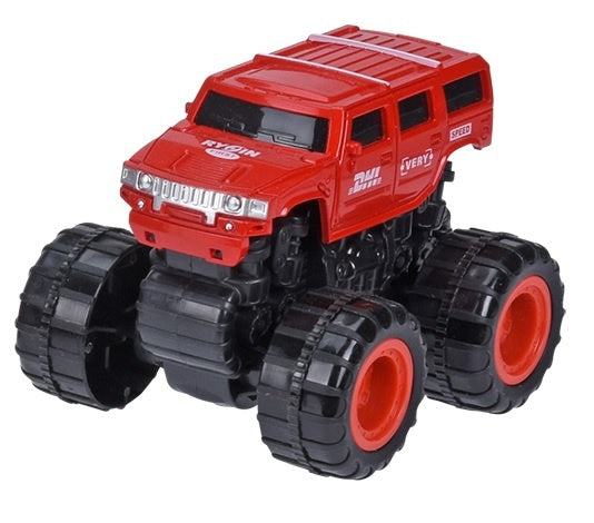 monstertruck rood 9 cm