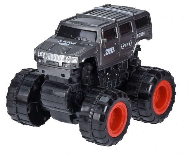 monstertruck zilver 9 cm