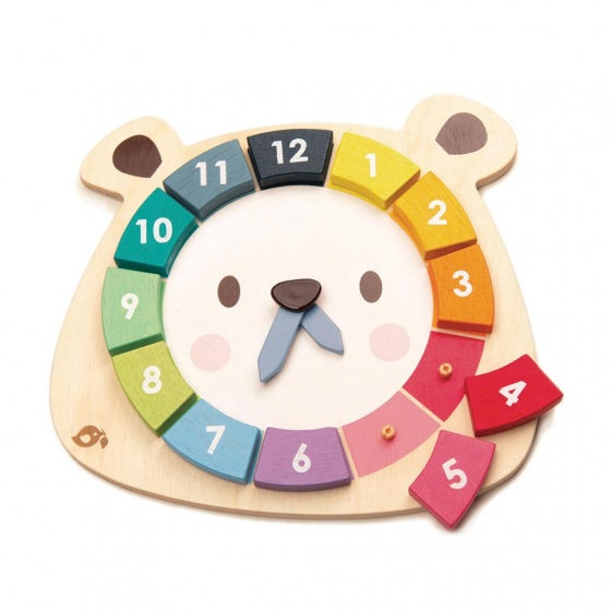 puzzelklok Beer hout junior 23